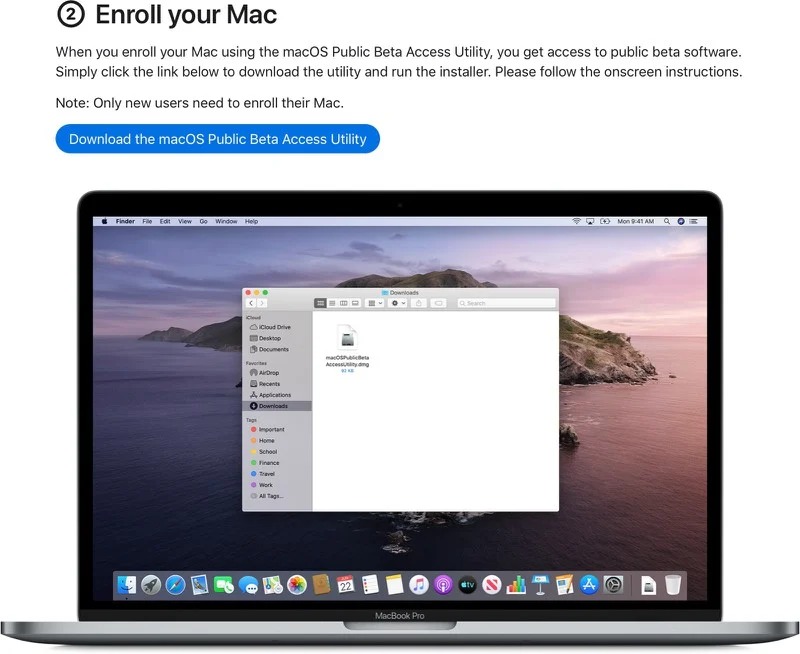 اطمینان حاصل کنید که همانطور که در بالاتر گفته شد بک آپ گرفته باشید سپس گزینه ی "Enroll Mac" را انتخاب کنید.